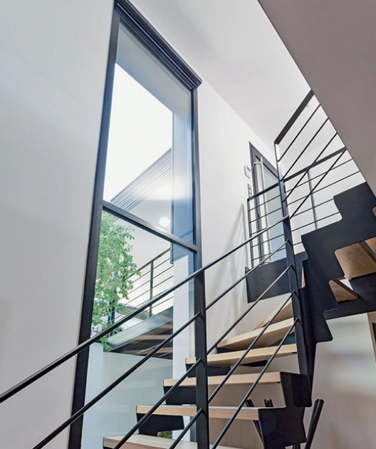 Porte fenetre escalier